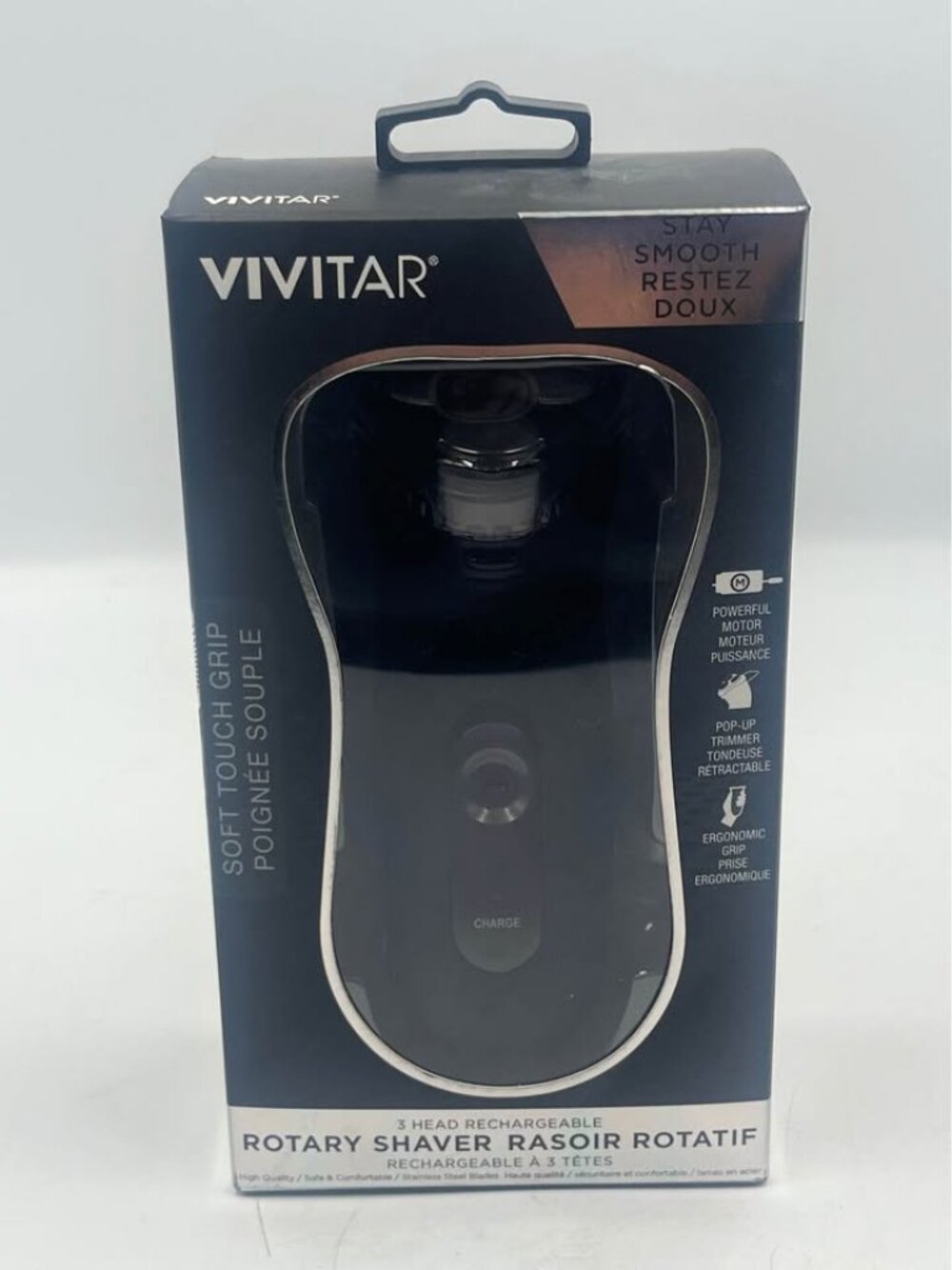 Vivitar 3 Head Rechargeable Rotary Shaver